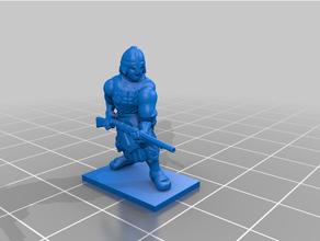 middle renaissance - imperial roman heavy arquebusiers 20mm 25mm arquebus fantasy infantry medieval tabletop gaming wargaming 3d print model - Mito3D