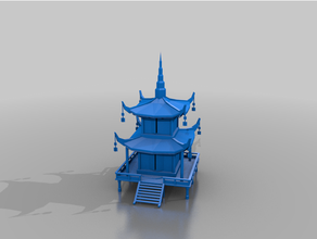 Oriental torre terreno 3d print model - Mito3D
