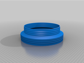 customized hose adapter configurable 125 150 3d print model - Mito3D