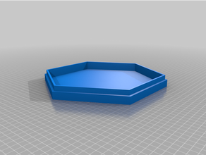 hex box - lid customized 3d print model - Mito3D