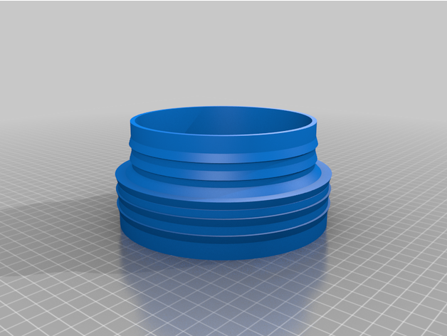 customized hose adapter configurable 3D print model - Mito3D