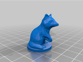raccoon board game miniature base boardgame meeple minifig racoon 3d print model - Mito3D