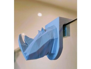 rhino towel hanger 3d print model - Mito3D
