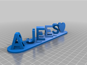 ajees rufaya personalizzato 3d print model - Mito3D