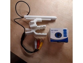 mini Câmera bala monte furo alfinete espião cam 3d print model - Mito3D