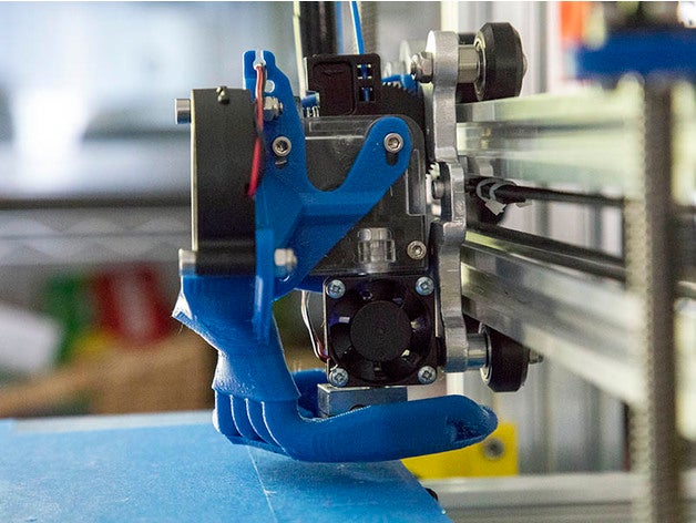 titan hava manifold Yazdır soğutucu soğutma kanal hayran Makerfarm Prusa i3v ekstrüder 3D print model - Mito3D