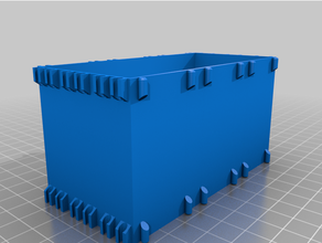 mini gavetas 3x3 caixa fácil clique 3d print model - Mito3D