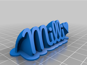 Milli angepasst 3d print model - Mito3D