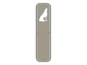 wolf bookmark animal book cool dude lesson mark read reading school thread writing 3d print model - Mito3D