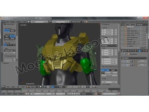 halo 3 recon armor - shoulder chest 3d print model - Mito3D