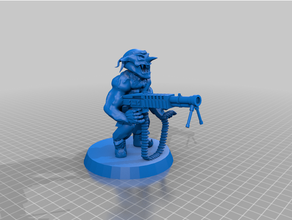 honor guard gobbo gretchin goblin rambo warhammer40k 3d print model - Mito3D