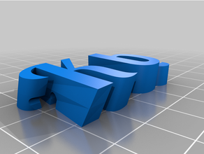 customized remix text key ring kobi 3d print model - Mito3D
