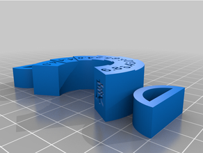 circle downstop gauge 3d print model - Mito3D