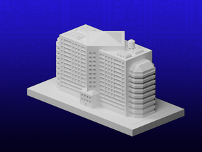 Greeblecity Büro Gebäude 3d print model - Mito3D