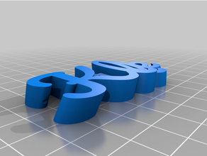 customized remix text key ring kallie 3d print model - Mito3D