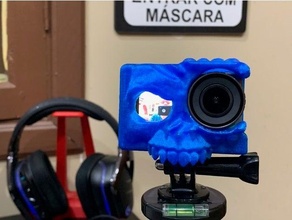 dji osmo azione cranio gabbia drone montare 3d print model - Mito3D