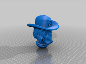 Mechanicus conversión vaquero robot cabeza 3d print model - Mito3D
