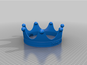 customized cusotom crown 3d print model - Mito3D