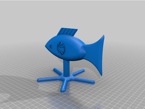 fish stand 3d print model - Mito3D