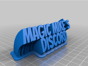 customized sweeping 2-line plate text 3d print model - Mito3D