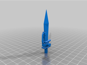 transformadores potp espada dinobot redada dinobots 3d print model - Mito3D