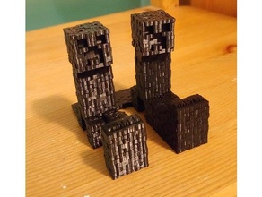 Minecraft léche botte téléphone supporter 3d print model - Mito3D