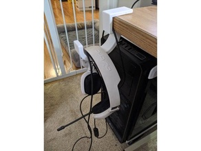 desk headset hook headphones holder headphone 3d print model - Mito3D