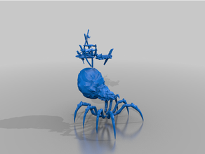 arachnorok - aos wtw greenskins giant spider dnd 3d print model - Mito3D