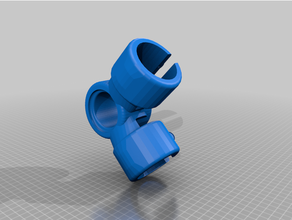 customized - universal rod connector customizer 3d print model - Mito3D