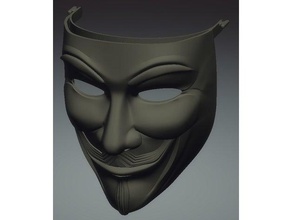 anonimato máscara anónimo chico fawkes 3d print model - Mito3D