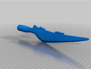 avatar water tribe spear bone head butt cap 3d print model - Mito3D