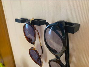 parete gancio occhiali sole 3d print model - Mito3D