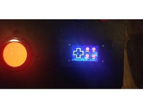 nextion enhanced 32 touch mount 3 4 panel arcade mame display enclosure retro touchscreen 3d print model - Mito3D
