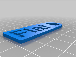 personalizzato semplice chiave etichetta 3d print model - Mito3D