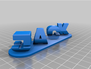 jack customized 3d print model - Mito3D