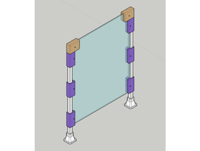 covidakrilik duvar 3d print model - Mito3D