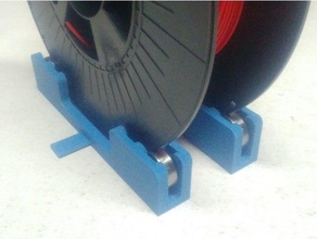 ausr - universal spool roller 608 bearing filament holder 3d print model - Mito3D