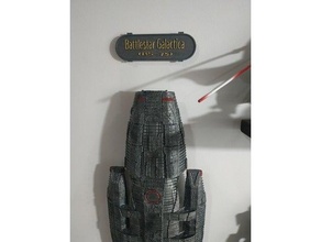 battlestar galactica plate customized 3d print model - Mito3D