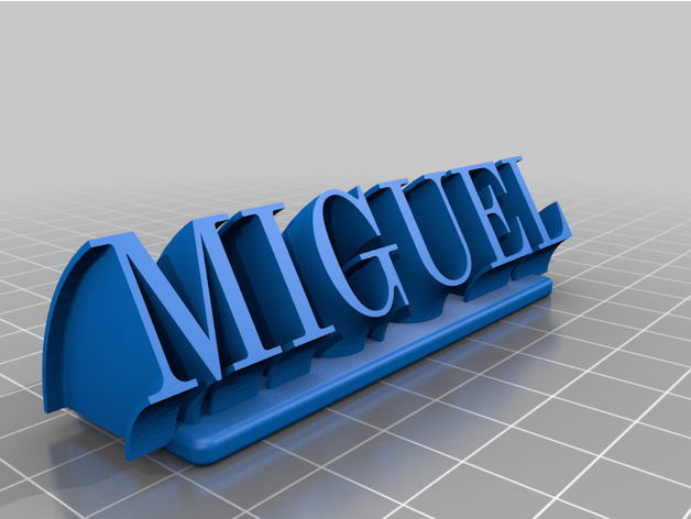 miguel customized 3D print model - Mito3D