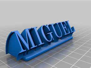 Miguel özelleştirilmiş 3d print model - Mito3D