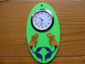 sirena orologio 3d print model - Mito3D