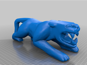 riparato giaguaro meshmixer 3d stampante ender 3 legna 3d print model - Mito3D