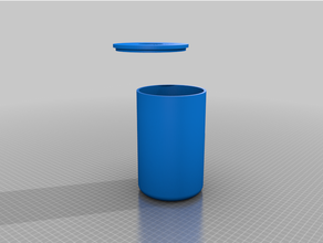 desk trash bin storage pot 3d print model - Mito3D