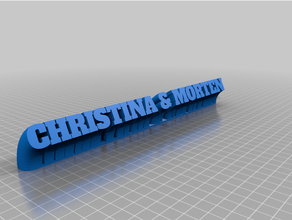 christina morten personalizzato 3d print model - Mito3D