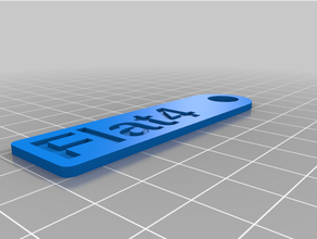 özelleştirilmiş basit anahtar etiket 3d print model - Mito3D