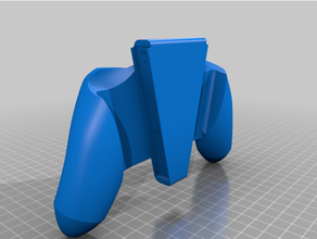 ergonomik nintendo değiştirmek kavrama raylar 3d print model - Mito3D