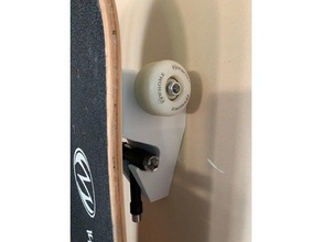 skateboard parete montare 3d print model - Mito3D