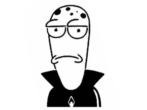Krähe Schablone Außerirdischer Karikatur Genius Hulu Rick Morty scifi shlorp Shlorpian Solor Gegensätze 3d print model - Mito3D