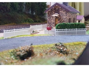 Komşuluk sncf tip 2 ho Engeller Echelle çit ölçek altyapı modelcilik demiryolu tren elektrik 3d print model - Mito3D