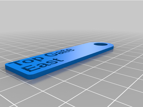 angepasst einfach Schlüssel Etikett 3d print model - Mito3D